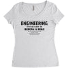 engineering it's as easy as riding a bike Women's Triblend Scoop T-shirt