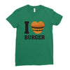 i love burger Ladies Fitted T-Shirt