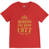 queens are born in 1977 V-Neck Tee