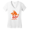 mega fire Women's V-Neck T-Shirt