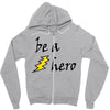 be a hero Zipper Hoodie