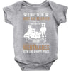 don't mess with my boxer Baby Bodysuit