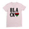 black love Ladies Fitted T-Shirt