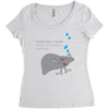 cloudy Women's Triblend Scoop T-shirt