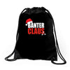 banter claus funny Drawstring Bags