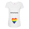 Worth The Wait Rainbow Maternity Scoop Neck T-shirt