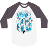 blue vectorfunk 3/4 Sleeve Shirt