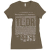 political illiteracy Ladies Fitted T-Shirt