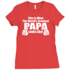 what world's greatest papa Ladies Fitted T-Shirt