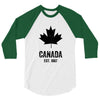 Canada Established 1867 3/4 Sleeve Shirt