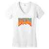 Wtf Doom Women's V-Neck T-Shirt