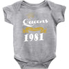 queens are born in 1981 Baby Onesie
