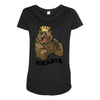 bear khabib Maternity Scoop Neck T-shirt