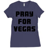 pray for las vegas Ladies Fitted T-Shirt