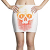 skull gradient Mini Skirts