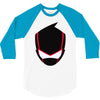 ninja mask on 3/4 Sleeve Shirt