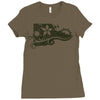 plumeria paradise Ladies Fitted T-Shirt