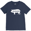 pig sausages funny V-Neck Tee