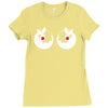 rude christmas pudding Ladies Fitted T-Shirt