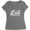 Dogs Because People Suck Women's Triblend Scoop T-shirt