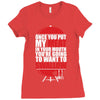 once you stick my meat in your mouth you're going to want to swallow g Ladies Fitted T-Shirt