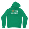 i love my soldier regular camouflage Unisex Hoodie