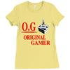 old school gamer Ladies Fitted T-Shirt