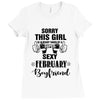 sorry this girl is already taken by a super sexy february boyfriend Ladies Fitted T-Shirt