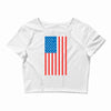 american flag Crop Top