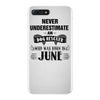 never underestimate an old man who was born in june iPhone 7 Plus Case