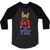 the snuggle is real 3/4 Sleeve Shirt