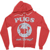 pugs not drugs Zipper Hoodie