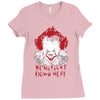 we all float down here Ladies Fitted T-Shirt