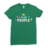 I Hate People Ladies Fitted T-Shirt