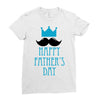 happy father's day 2 Ladies Fitted T-Shirt