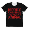 merry christmas ya filthy animal All Over Women's T-shirt