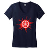 red logo Women's V-Neck T-Shirt