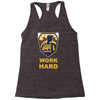 work hard Racerback Tank