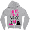 Women's March Hear Our Voice Zipper Hoodie
