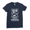 The Best Kind of Dad Raises a Caregiver Yes, She Bought Me This Shirt Ladies Fitted T-Shirt