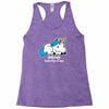 sad unicorn Racerback Tank