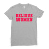 believe women Ladies Fitted T-Shirt