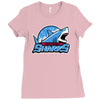 amity island sharks Ladies Fitted T-Shirt