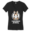 not stubborn Women's V-Neck T-Shirt