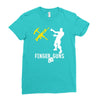 finger guns batle royal gaming Ladies Fitted T-Shirt