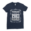 vintage made in 1983 perfectly aged a living legend Ladies Fitted T-Shirt