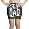 world's okayest dad funny Mini Skirts