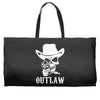 outlaw cow boy motor bike Weekender Totes