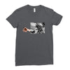 Football Statue Ladies Fitted T-Shirt