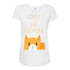 cattfeine mug Maternity Scoop Neck T-shirt